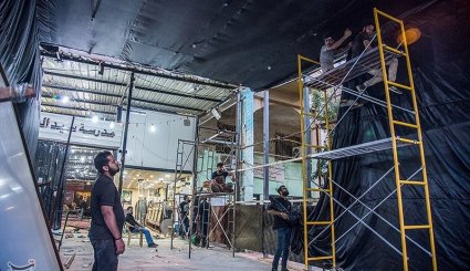 آماده‌سازی مواکب خدمت رسانی به زائرین اربعین + تصاویر