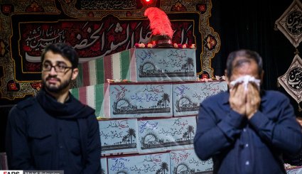 وداع با پیکر شهید حسین امانت‌تاب