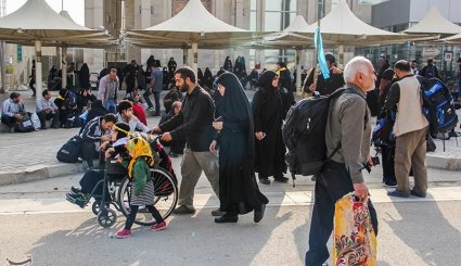 خروج زائران اربعین حسینی از مرز مهران