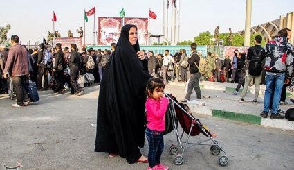 خروج زائران اربعین حسینی از مرز مهران