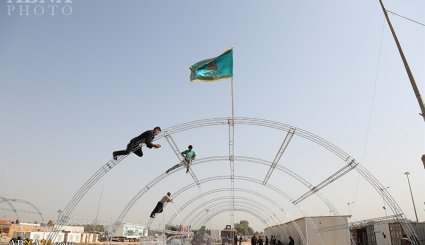 آماده‌سازی اسکان زائران اربعین در موکب مسجد مقدس جمکران