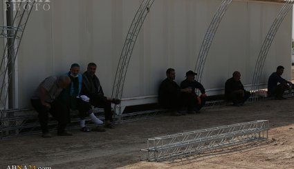 آماده‌سازی اسکان زائران اربعین در موکب مسجد مقدس جمکران