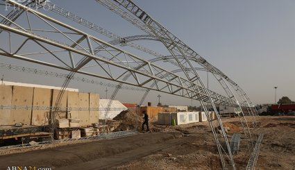 آماده‌سازی اسکان زائران اربعین در موکب مسجد مقدس جمکران