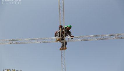 آماده‌سازی اسکان زائران اربعین در موکب مسجد مقدس جمکران
