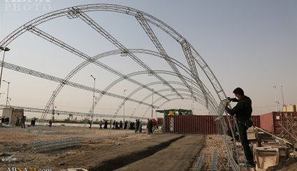 آماده‌سازی اسکان زائران اربعین در موکب مسجد مقدس جمکران