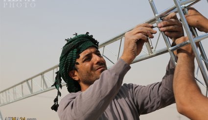 آماده‌سازی اسکان زائران اربعین در موکب مسجد مقدس جمکران