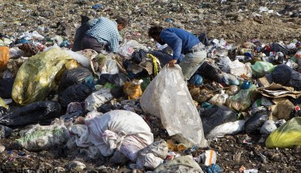 انباشت زباله در جنگل های سراوان رشت
