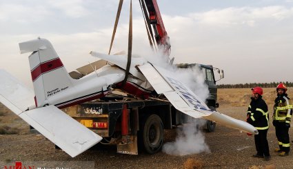 سقوط هواپیمای تفریحی آموزشی در گلبهار-مشهد
