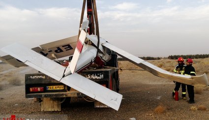 سقوط هواپیمای تفریحی آموزشی در گلبهار-مشهد
