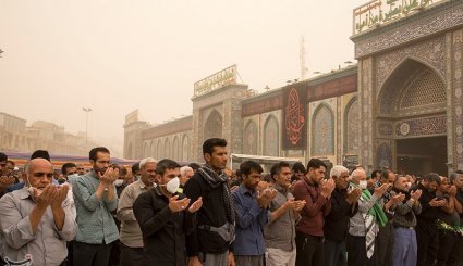 ریزگرد و گرد و غبار در کربلا
