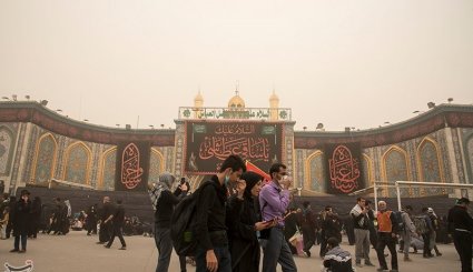 ریزگرد و گرد و غبار در کربلا
