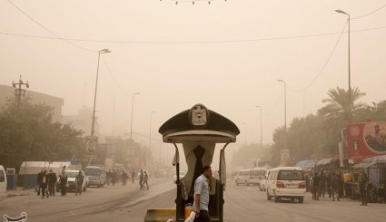 ریزگرد و گرد و غبار در کربلا
