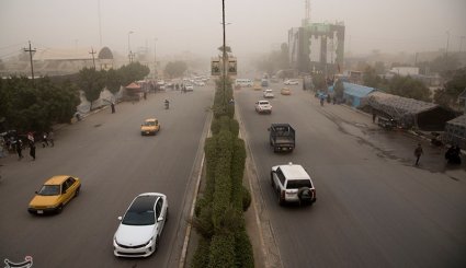 ریزگرد و گرد و غبار در کربلا
