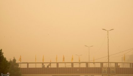 ریزگرد و گرد و غبار در کربلا
