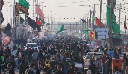 خروج زائران اربعین حسینی از مرز شلمچه