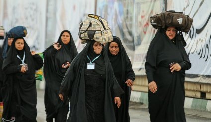 خروج زائران اربعین حسینی از مرز شلمچه