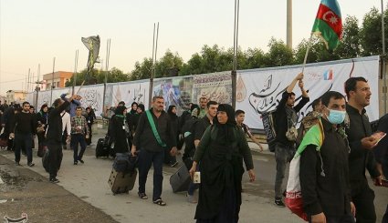 خروج زائران اربعین حسینی از مرز شلمچه