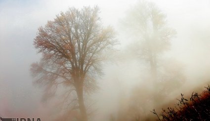 طبیعت پاییزی جاده اسالم به خلخال