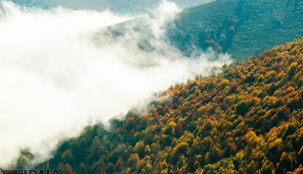 طبیعت پاییزی جاده اسالم به خلخال