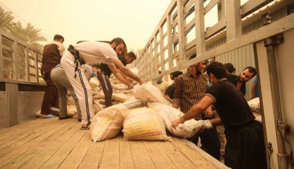 آماده سازی موکب حضرت ابوالفضل لرستان در نجف