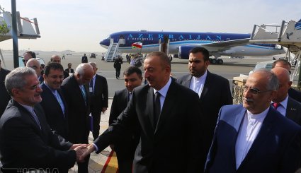 تصاویری از ورود رئیس جمهوری آذربایجان به تهران