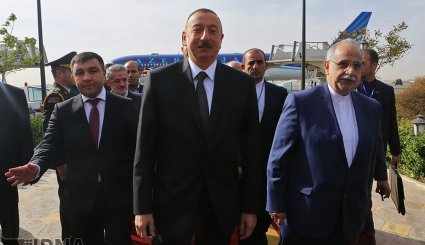تصاویری از ورود رئیس جمهوری آذربایجان به تهران