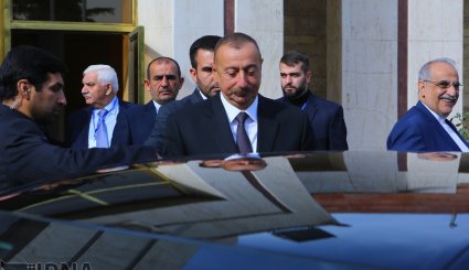 تصاویری از ورود رئیس جمهوری آذربایجان به تهران