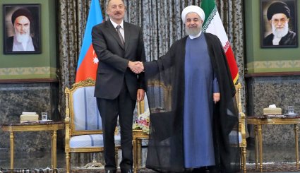 دیدار روسای جمهوری اسلامی ایران و جمهوری آذربایجان