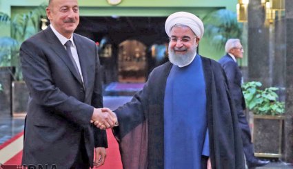 دیدار روسای جمهوری اسلامی ایران و جمهوری آذربایجان