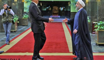 دیدار روسای جمهوری اسلامی ایران و جمهوری آذربایجان