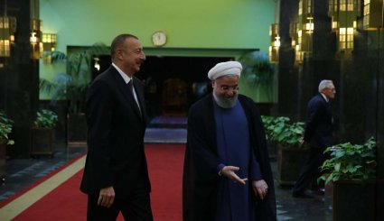 دیدار روسای جمهوری اسلامی ایران و جمهوری آذربایجان