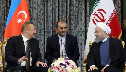 دیدار روسای جمهوری اسلامی ایران و جمهوری آذربایجان