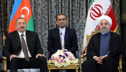 دیدار روسای جمهوری اسلامی ایران و جمهوری آذربایجان