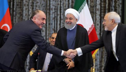 دیدار روسای جمهوری اسلامی ایران و جمهوری آذربایجان