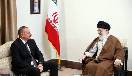 دیدار رئیس ‌‌جمهوری آذربایجان و هیات همراه با رهبر انقلاب + تصاویر