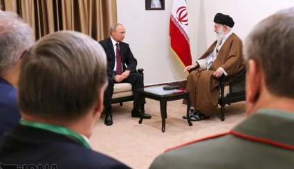 دیدار رئیس جمهوری روسیه با رهبر انقلاب + تصاویر