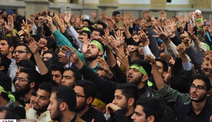 دیدار دانش‌آموزان و دانشجویان با رهبر انقلاب + تصاویر
