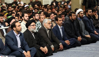 دیدار دانش‌آموزان و دانشجویان با رهبر انقلاب + تصاویر