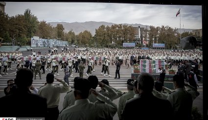تشییع ۵۴ شهید تازه‌ تفحص‌ شده نیروی انتظامی در ستاد فرماندهی ناجا + تصاویر