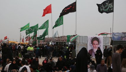 زائران اربعین در شهر کوت عراق + تصاویر