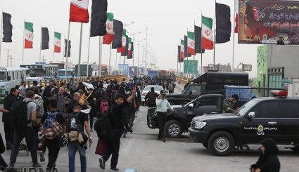 زائران اربعین در شهر کوت عراق + تصاویر