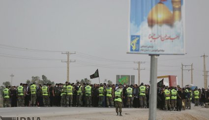 زائران اربعین در شهر کوت عراق + تصاویر