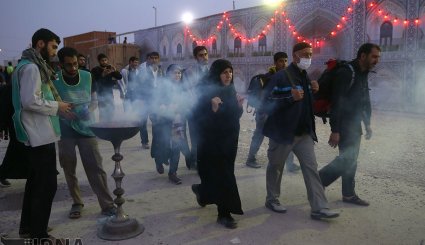 زائران اربعین در شهر کوت عراق + تصاویر