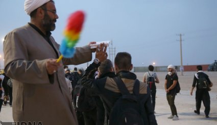 زائران اربعین در شهر کوت عراق + تصاویر