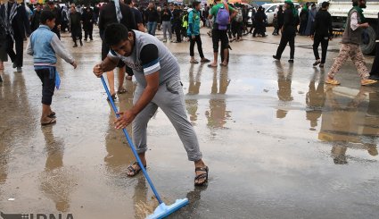هوای بارانی کربلا + تصاویر