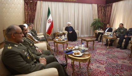 دیدار فرماندهان ارشد ارتش با روحانی + تصاویر