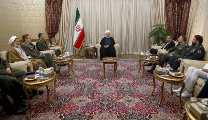دیدار فرماندهان ارشد ارتش با روحانی + تصاویر