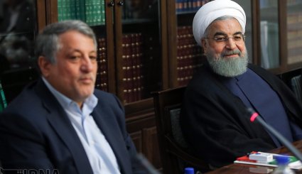 دیدار اعضای شورای شهر تهران با رئیس جمهوری
