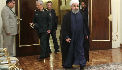 دیدار فرمانده ارتش پاکستان با روحانی + تصاویر