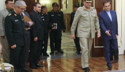 دیدار فرمانده ارتش پاکستان با روحانی + تصاویر